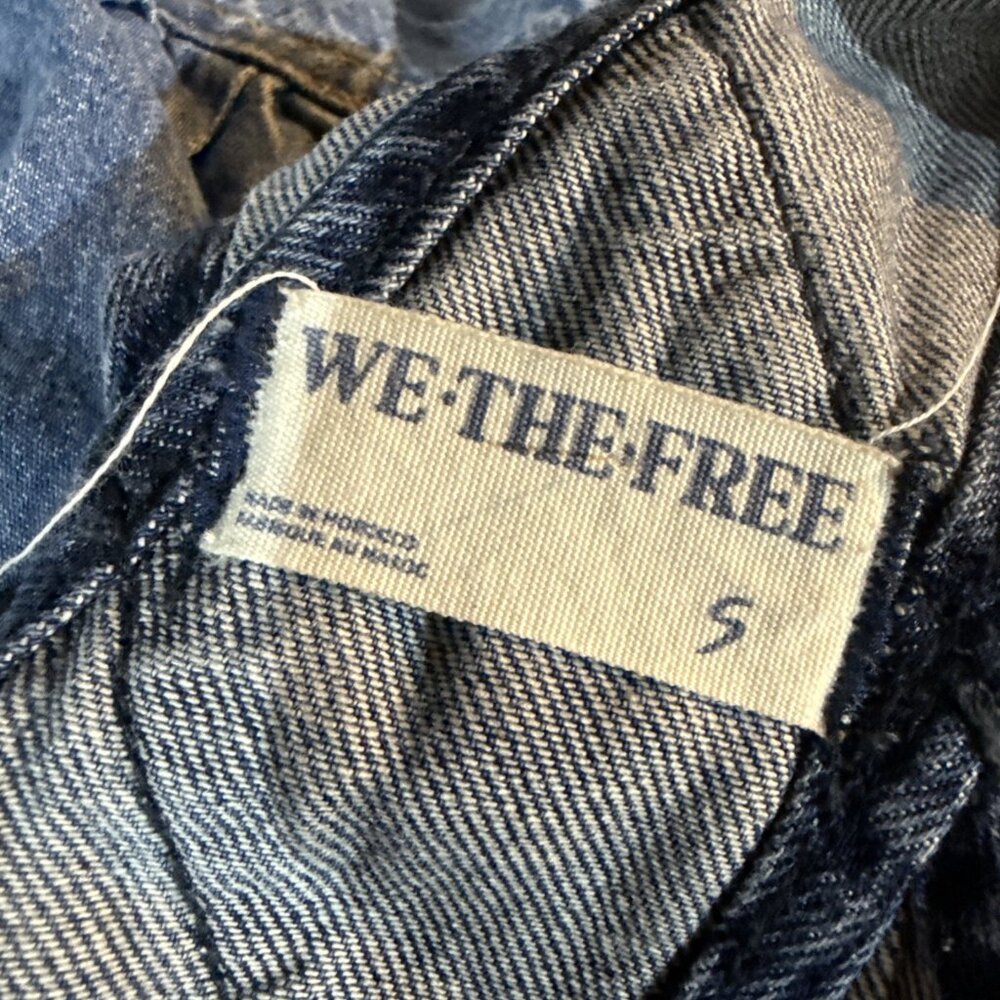We The Free Ziggy Denim Overalls Women's Size S Slouchy Jean Straight Leg - Picture 12 of 14